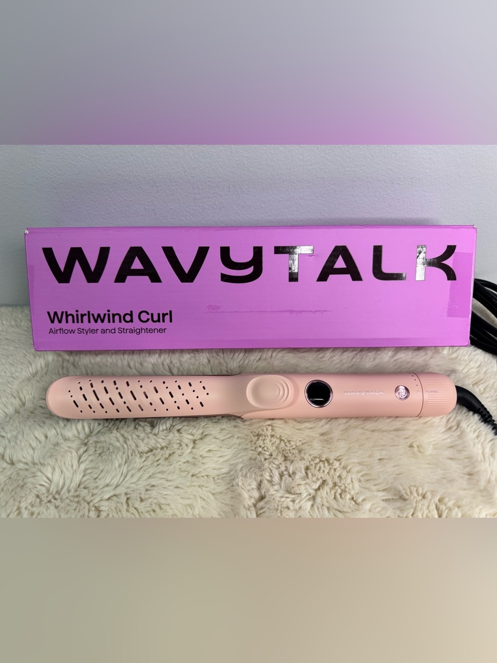 WavyTalk Pink Hair Curler and Straightener